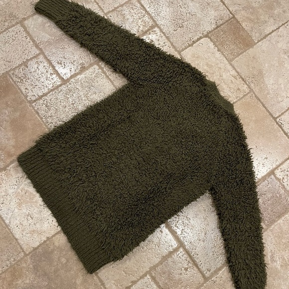 Marni Green Shag Wool Cardigan Sweater - Picture 9 of 15